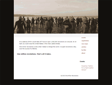 Tablet Screenshot of onemillionrevolutions.org